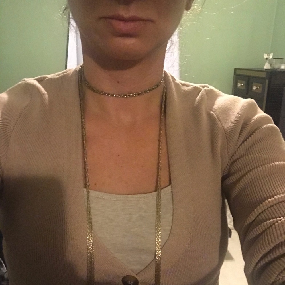 Choker gold necklace (costume)